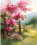 Art City Set goblen cu diamante, cu sasiu, Gard inflorit, 40x50 cm (DP439)