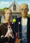 Trefl - Puzzle American Gothic: Dog Edition - 500 piese