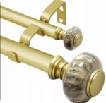  Függönykarnis arany 72-144 kihúzható sötét márvány díszítés r380 (B0B87R75B1)