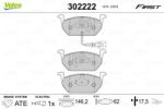 VALEO Set placute frana VALEO 302222 (302222)