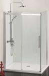 Sanotechnik COMFORT aszimmetrikus szögletes sarok zuhanykabin tolóajtóval, 120x80 cm (DB120U+DB80)