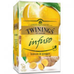 TWININGS citrom és gyömbér herbatea 40 g - vitalora