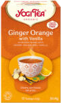 YOGI TEA bio tea narancsos gyömbér vaníliával 17x1, 8g 31 g