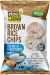 RiceUP! barna rizs chips sós és borsos ízű 60 g