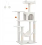 Feandrea Stabil fehér macska kaparófa fekhely torony oszlopok szizál függőágy 143 cm (PCT161T01)