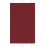 VidaXL Roló pliszírozott bordó piros 120x200 cm szövetszélesség (4015266)