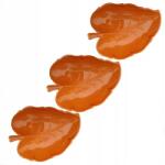  Tálca tányér 3db műanyag 23cm levél narancs