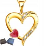 Mennica Świdnicka Arany Nyaklánc Lánc Medál Ezüst 925 Szív Női Szív