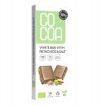 COCOA Fehércsokoládé pisztáciával és sóval 60%-kal kevesebb cukorral Bio 40 g Cocoa