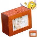  Képkeret 10*15 CM 72 képhez Fa Barna Álló Fotókeret (105-43S)