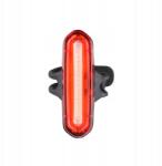 Solight Led hátsó kerékpárlámpa 3W Cob, Usb, 6 üzemmód, IP44, fekete-piros (WN45)