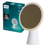 Philips LED asztali lámpa, 4.5W, 80lm, 3000-5000K CCT, USB, smink tükör, fehér (929003195007)