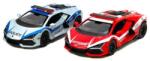Kinsmart Lamborghini Revuelto (rendőr/tűzoltó kiadás) fém autó nyitható ajtókkal 1: 34 (többféle)