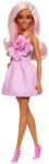 Mattel Barbie - Fashionista barátnők stílusos divatbaba - Baba rózsás ruhában (HYT94)