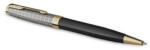 Parker Golyóstoll, 1 mm, metál fekete tolltest, arany klip, PARKER Royal Sonnet Premium, fekete (ICPRSPFKA) (2119787)