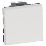 Legrand Program Mosaic váltókapcsoló, 2 modul, fehér, antimikrobiális IP20 Legrand (78711)