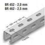 EAE Profilsín perf. BR452 41*41*2 FT Tüzihorganyzott (T3005313)