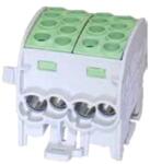 LEIPOLD Fővezetéki leágazókapocs 428/125A Cu/Al ónozott zöld 4x35+4x25mm4 HLAK 35/25-D PE LEIPOLD (080220-2-3)