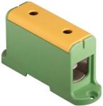 Pollmann Univerzális sorkapocs PE zöld-sárga 35-240mm2Cu/Alu 1P csavaros kalapsínre UK 240/1 PE Pollmann (POLM2090118)