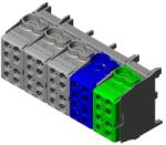 Pollmann Fővezetéki leágazókapocs 3+N+PE 5x(2x25+4x16mm2) 5P csavaros kalapsínre HLAK 25-5/10-S Pollmann (2080516)