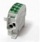 LEIPOLD Fővezetéki leágazókapocs 152/100A Cu/Al ónozott zöld 2x25+2x16mm2 1-pólus HLAK 25/16 PE LEIPOLD (080110-2-3)