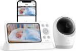 Eufy Monitor baby eufy E21, 4K UHD, Display 5'' 720p 8X Zoom, Alb (E8354321) Aparat supraveghere bebelus