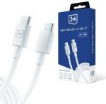 3mk Protection Hyper Cable USB-C - USB-C 100W1.2m White cable