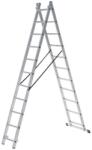 Strategic Distribution Group Scara aluminiu 2 tronsoane 2x11 trepte, lungime maxima 4.55 m, certificata TUV-EN131: 2018, fabricata in UE