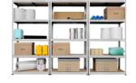 STRATEGIC Raft metalic profesional 6 polite metalice 2500X3140X300mm (HxLxA), 80 kg/polita, montaj fara suruburi I Raft