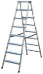 SD Group, STRATEGIC Scara aluminiu dubla 2x8 trepte inaltime 1.7 m fabricata in UE