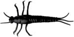 Savage Gear Shad 3D PVC Mayfly 5cm / 8buc/plic/ Negru Savage Gear (F1.SG.55112)
