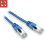 LYNX CS Cablu patch FTP LYNX Cat5e PVC, CCA, 0.3m, albastru (pachetul conține 10 buc. ) (LX-FTP5E-0030-BLUE)