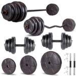 Progressive Set haltera si gantere reglabile PROGRESSIVE 88 KG (ECGZ88)