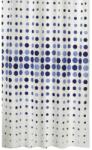 BellaTEX Zuhanyfüggöny - 180 × 200 cm - kék pöttyök (6093)