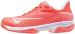 Mizuno Wave Exceed Court Clay Calypso Coral/White/Barelypink Női teniszcipő EUR 38, 5