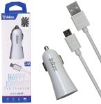 Inkax Autós 2xUSB Töltő - Fehér (CD-29-MICRO)