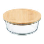 Ambition Natural kerek tároló bambusz tetővel 600 ml (5904134675446)