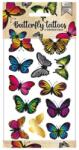 Totum Pillangós tetoválás, fémesen csillogó, 12 db (04859)