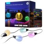 Govee Ghirlanda luminoasa LED RGBICW Govee H7025CB1, 24 W, 24 V, 80 lm, 2700 Kelvin, IP67, Wi-Fi 2.4GHz, Bluetooth, aplicatie Govee Home, lungime 14m (H7025CB1)