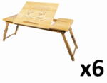  Bambusz laptopasztal XL x 6