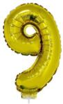  Arany Számos Lufi - 9 - Fólia - 42cm (66271)