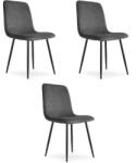  Krzesło RIFT - szary sztruks / nogi kolor czarny x 3