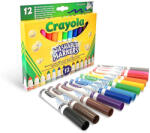 Crayola - Lemosható Filctoll - 12 db - Tompa Hegy (58-8340)