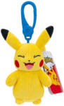 Jazwares Pokémon kulcstartós plüssfigura - Pikachu 8 cm (nevető) (PKW3654)