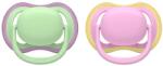 Philips Suzete Philips Avent - Ultra Air, 6-18 luni, cu cutie, 2 buc, verde/roz (SCF087/12)
