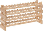 Homcom natúr fa bortartó - 4 polc 48 palackhoz