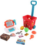 Leziter Játék bolti pénztárgép tele bevásárlókocsival, 32 db-os (CJ-4058367)