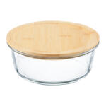 Ambition Natural kerek tároló bambusz tetővel 900 ml (5904134675453)