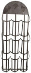  Clayre & amp; Eef fali bortartó 9 fakkos, szőlőfürtös, fekete vas, 30×18×83 cm