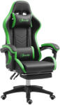 Vinsetto Állítható Magasságú Gamer Szék, Ergonomikus Gamer Szék Összecsukható Háttámlával, 65x65x121-129 cm, Fekete - pepita - 79 520 Ft